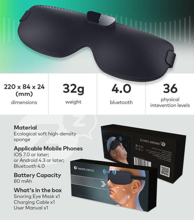 Snore Circle - Smart Anti-Snoring Eye Mask Snore Circle VvFly
