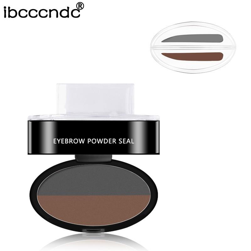 Amazing Waterproof Eyebrow Stamp Timeless Matter Gray + Dark Brown (Straight)