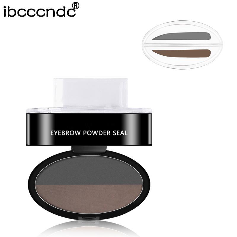 Amazing Waterproof Eyebrow Stamp Timeless Matter Gray + Light Brown (Straight)
