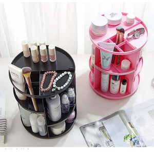 360-Degree Rotating Makeup Organizer