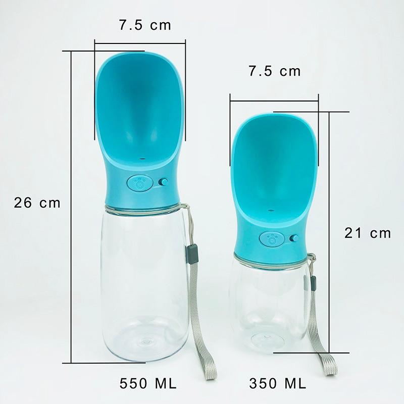 Portable Pet Water Bottle dog water bottle Timeless Matter 550 ML Blue 