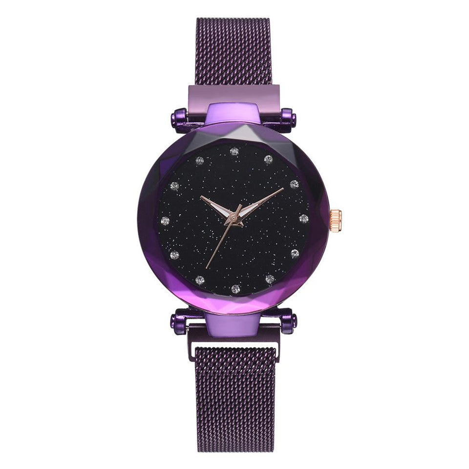 Galaxy - Quartz Watch For Women Timeless Matter purple 