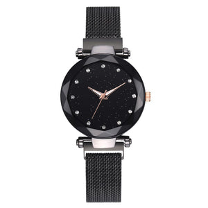 Galaxy - Quartz Watch For Women Timeless Matter black 