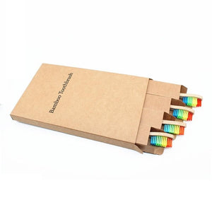 Bamboo Toohbrush - 4 Pieces Timeless Matter white 