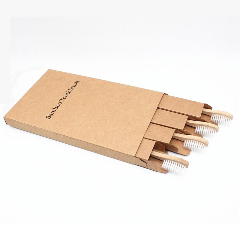 Bamboo Toohbrush - 4 Pieces Timeless Matter white 