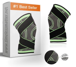 3D Adjustable Knee Brace - Best Knee Support & Stabilizer 3D Knee Brace Timeless Matter Large (5.9-6.6 Inches) 