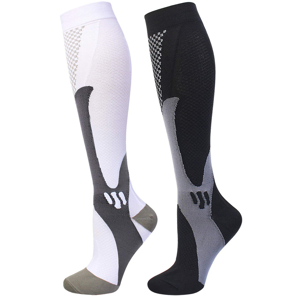 Compression Socks For Women & Men (Use Size Chart Below)