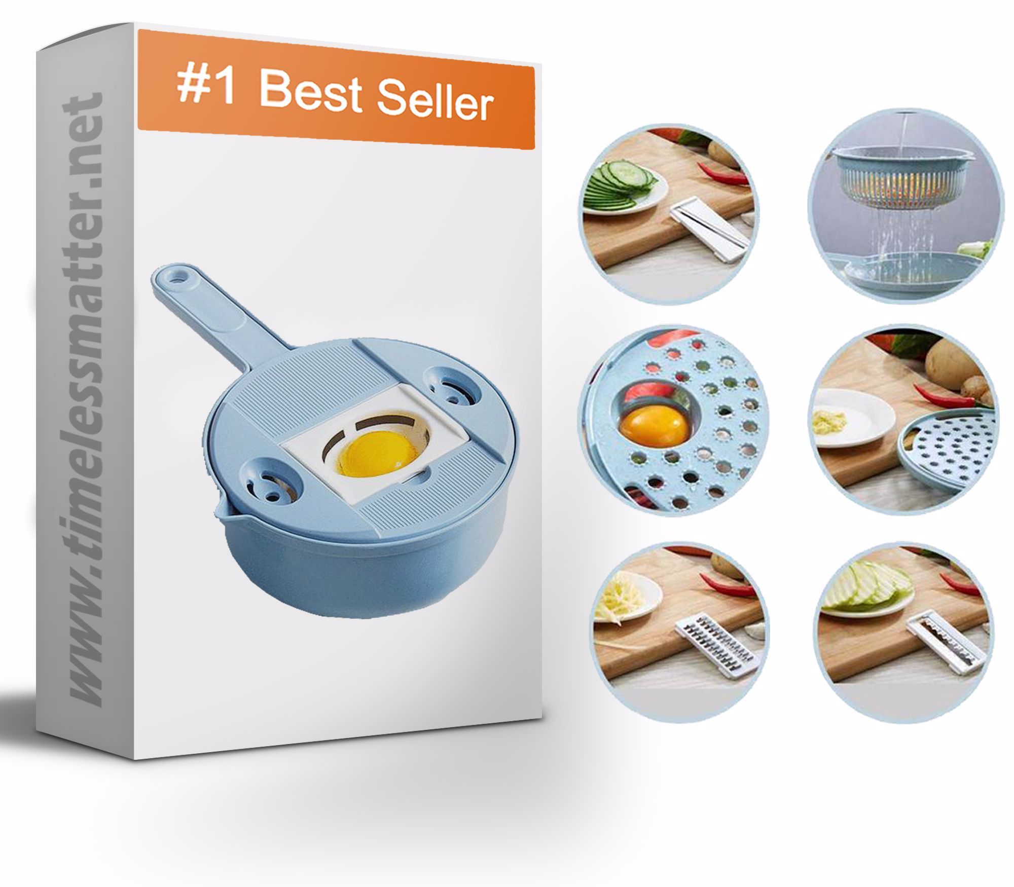 Mandoline Slicer - Best Vegetable Chopper And Grinder - 8 in 1 Vegetable  Slicer – Timeless Matter